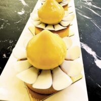 Mango Tart with Sunflower Seed Praline