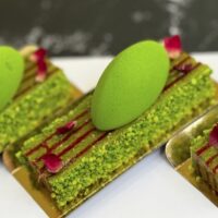 Strawberry Pistachio Layer Cake (gluten Free)