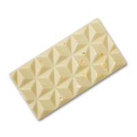 Vegan White Chocolate tablet with Peach