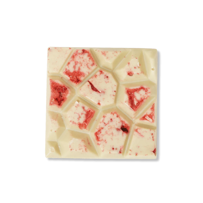 Vegan White Chocolate Bars with Raspberry